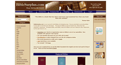Desktop Screenshot of biblesurplus.com