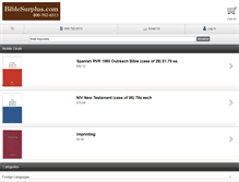 Tablet Screenshot of biblesurplus.com